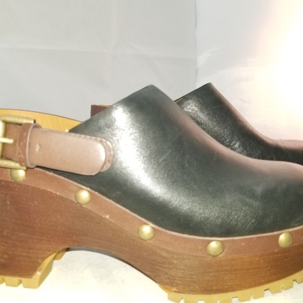 See by Chloe Tasha Calf Clog Black Leather size 39